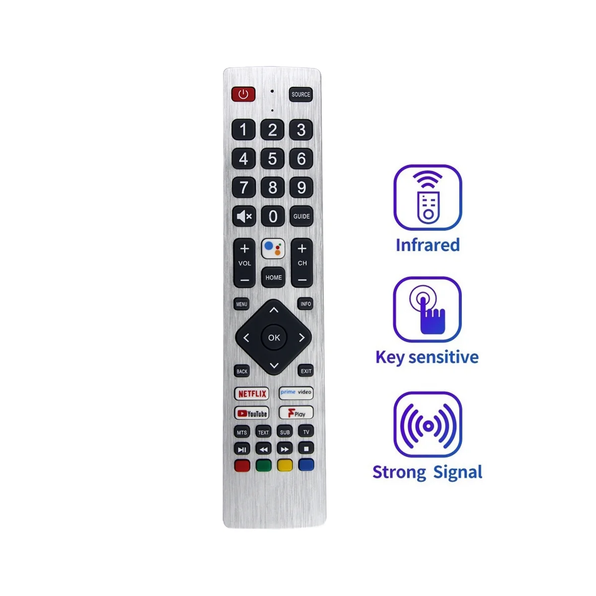 RMC0134 Remote Control Replace for Sharp TV Remote Control Free Setup