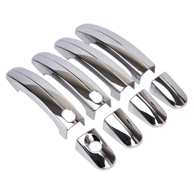 Apktnka Chrome Door Handle Cover Trim With Smart Key For Ford Focus Escape Kuga C-Max S-Max Galaxy 2013 2014  2015 2016 2017