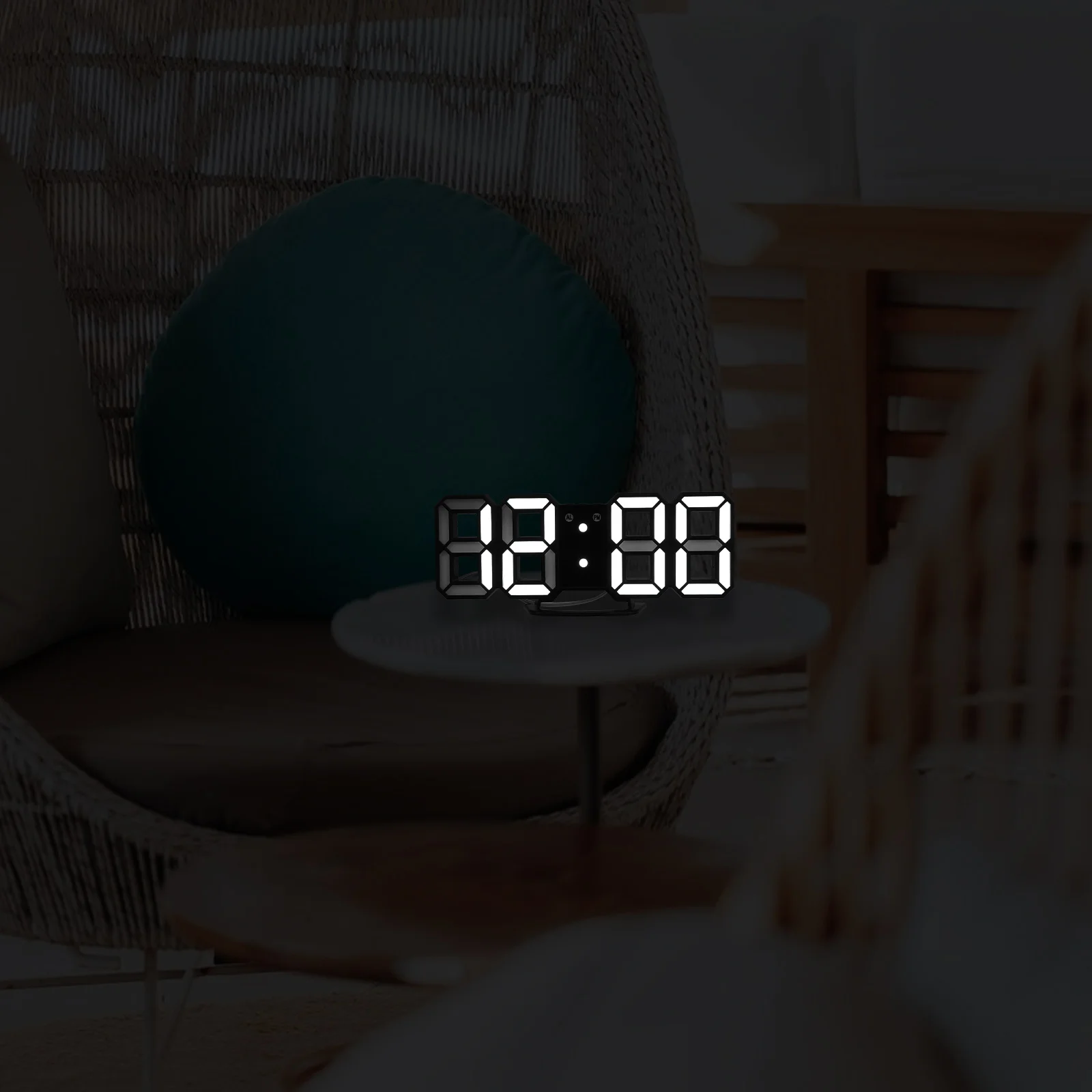 

LED Wall Clock Digital for Classroom Aesthetic Hanging Large Number Mute Office