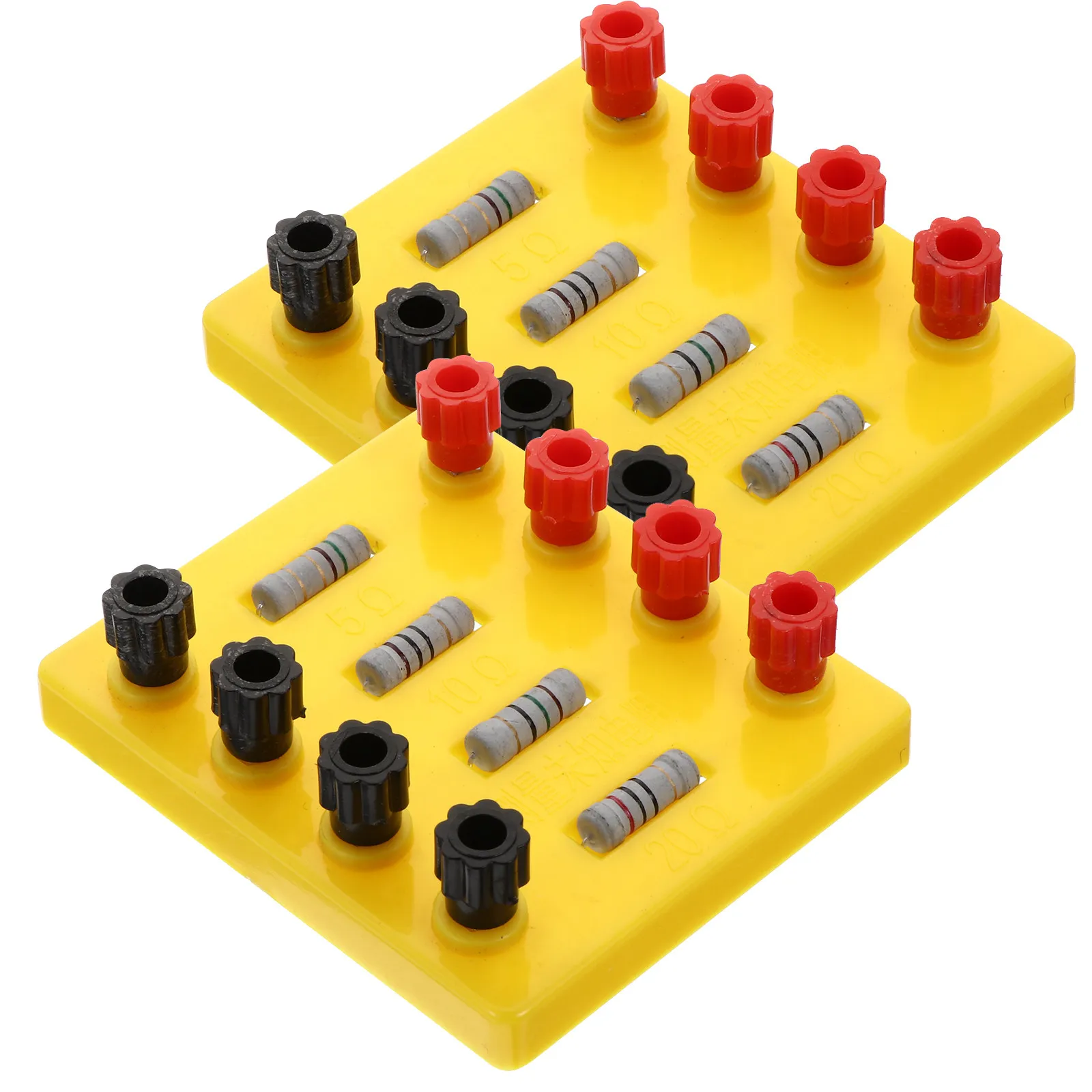 

2Pcs Experimental Resistor Fixed Value Physics Teaching Equipment Electricity Learning Supply Portable Student Experimental Tool