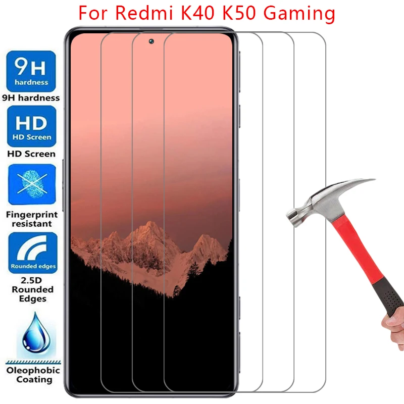 واقي شاشة لهاتف شاومي ريدمي k40 k50 زجاج مقسى واقي للألعاب على k 40 50 40k 50k k50 فيلم ألعاب شاومي ريد مي ريمي