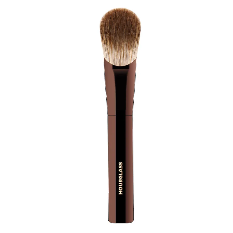 

Hourglass Make Up Brush New Animal Hair Flat Powder Blusher Brush No Brush Marks Quick Makeup Do Not Eat Powder Cosmetic Tools