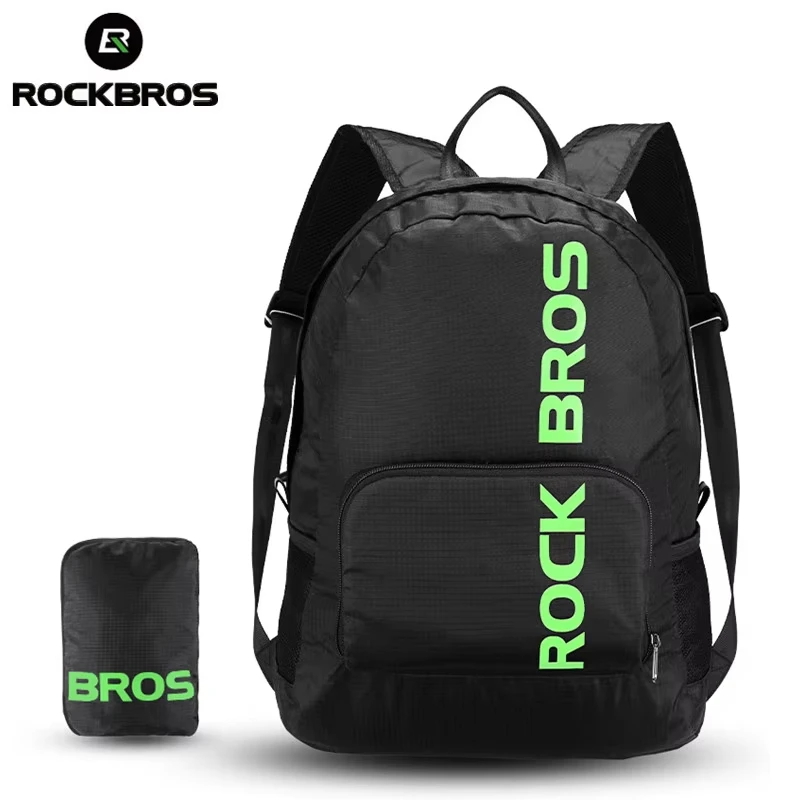 

ROCKBROS Портативный спортивный рюкзак, водонепроницаемые складные сумки для походов, кемпинга, велоспорта, велосипедные сумки для мужчин и женщин, дорожная сумка