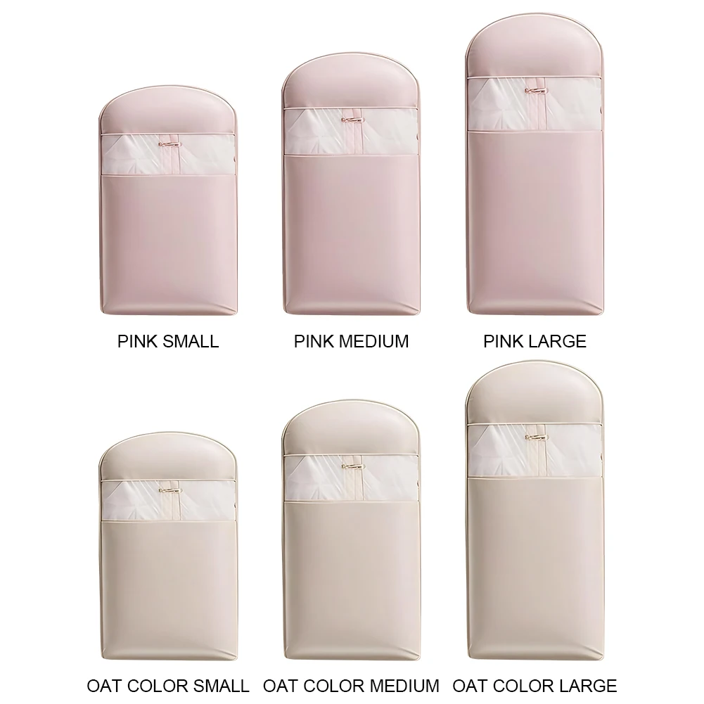 حقيبة ملابس معلقة لتوفير المساحة، ضغط ذاتي، حقيبة معطف مقاومة للغبار، غطاء تخزين ملابس مقاوم للرطوبة للسفر المنزلي #6