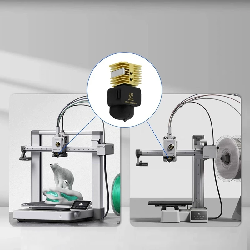 ABDJ-Upgrade For Bambu Lab A1 Hotend A1 Nozzle Assembly Hotend Kit 0.4Mm Replacable Hardened Steel Nozzle 3D Printer Parts