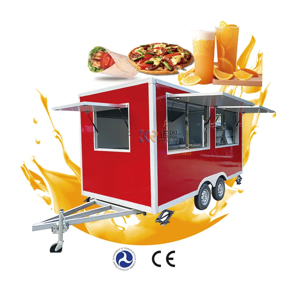 

Food Trailers Fully Equipped Us Standards Beer Bar Drink Coffee Vending Kiosk Snow Cone Trailer Ice Cream Cart Truck