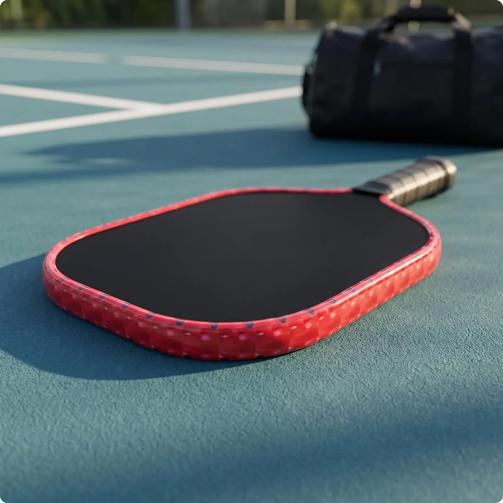 Pickleball Paddle Frame Guard TPU Armor Strip Red Edge Protector for Racket Head Shield