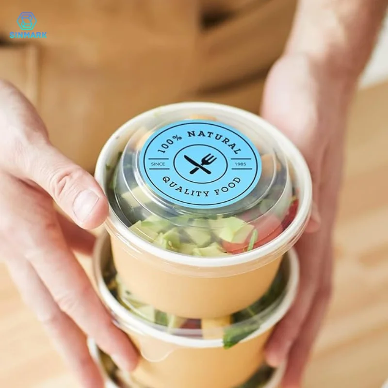 50mm Round Color Thermal Label Paper Pure Waterproof Labels Cute Handmade DIY Self-Adhesive Stickers Use for Thermal Printer