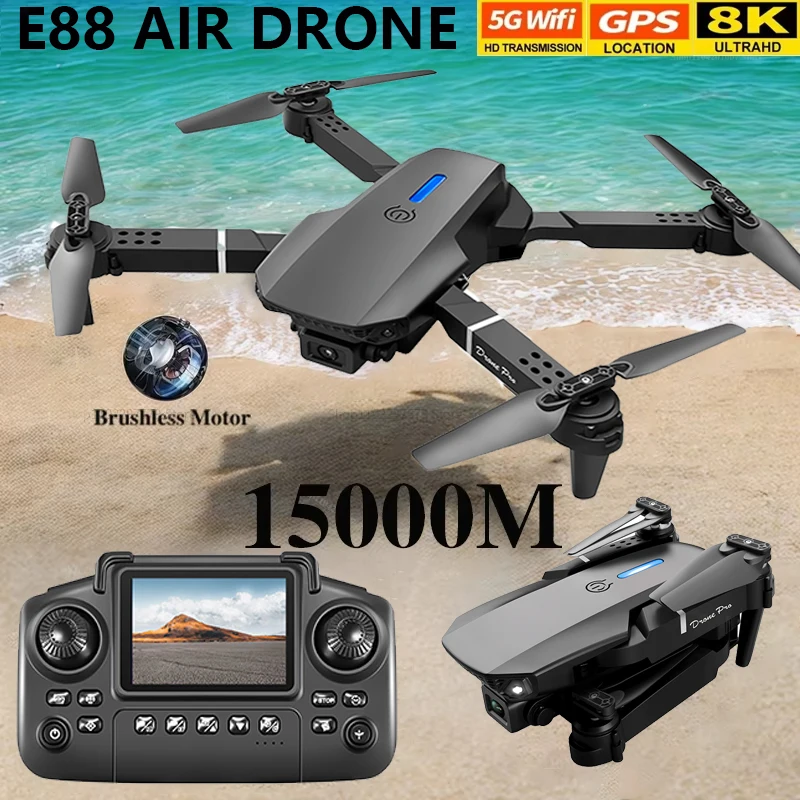 

Профессиональный дрон E88Air, широкоугольный HD 1080P, камера, Wi-Fi, FPV, удержание высоты, складной RC дрон, квадрокоптер, вертолет, детские игрушки