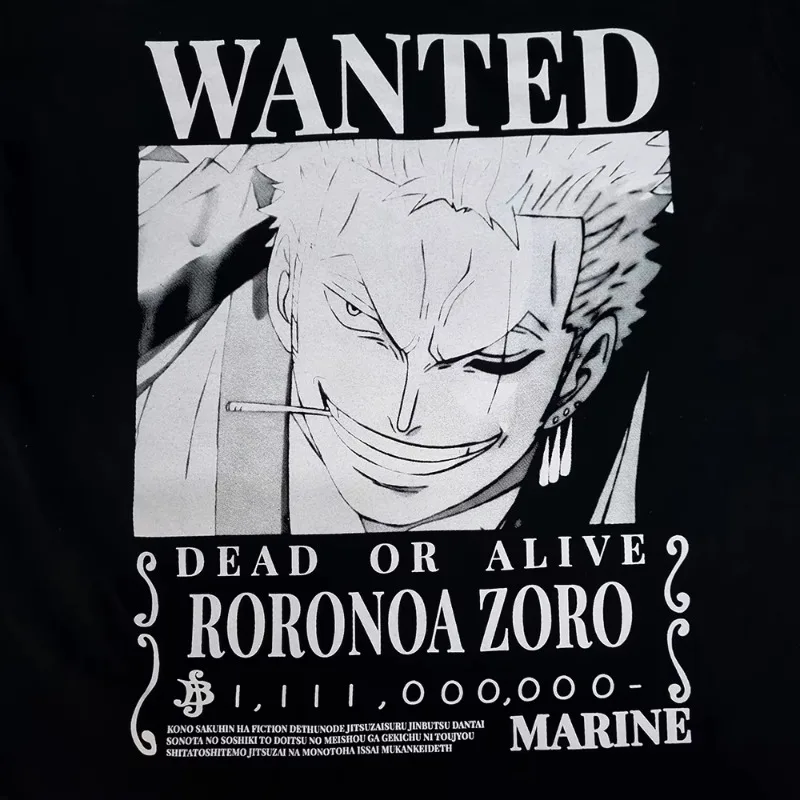 قطعة واحدة 2026 جديد حار انمي ياباني زورو الرجال النساء تيشيرت صيفي المتضخم ريترو عادية مريحة فضفاض Harajuku الشارع #2