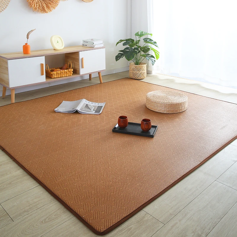 Folding Japanese-Style Mat Floor Mat Rattan Carpet Bedroom Is Covered With Summer Damp Tatami Mattress Foot Pad Nap Sleeping Pad