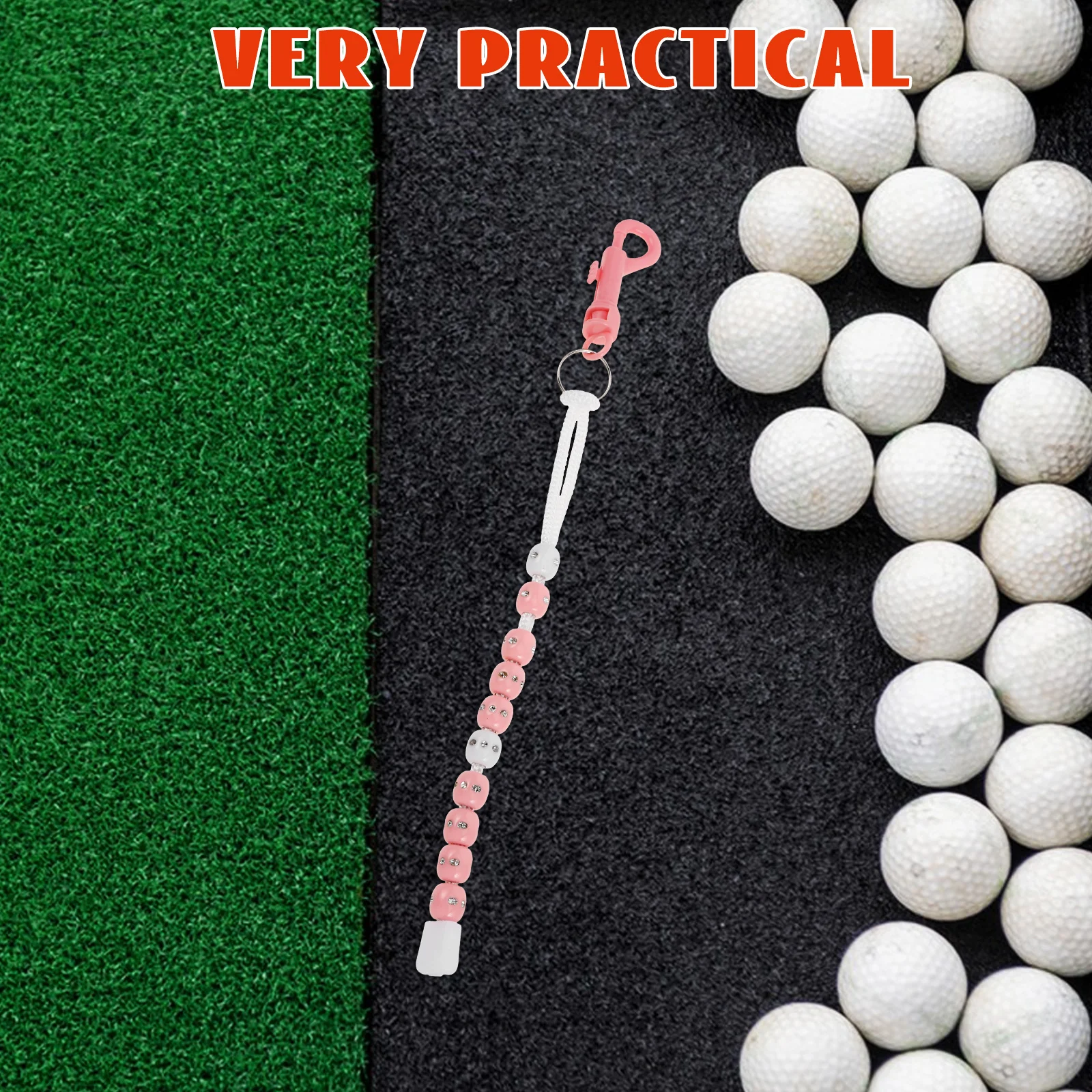أداة تدريب النتائج على سلسلة الخرز لضربات الجولف، تصميم محمول دقيق للممارسة اليومية ولعب البطولة