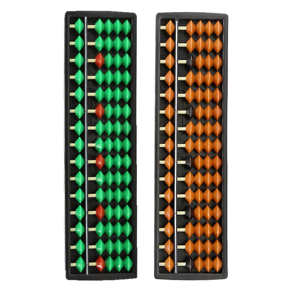 2 Stuks Kleine Telraam Voor Hoofdrekenen Kinderen Educatief Tellen Speelgoed Draagbare Houten Plastic 15 Staven Math Tool