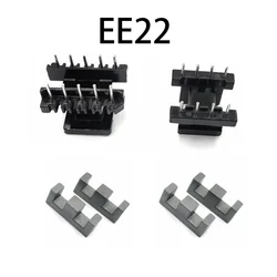 EE22 EI22 4+4 5+5 Pins 8/10P Mn-Zn PC40 4mm 4.7mm Pitch Vertical Horizontal Transformer Ferrite Magnetic Core Coil Former Bobbin