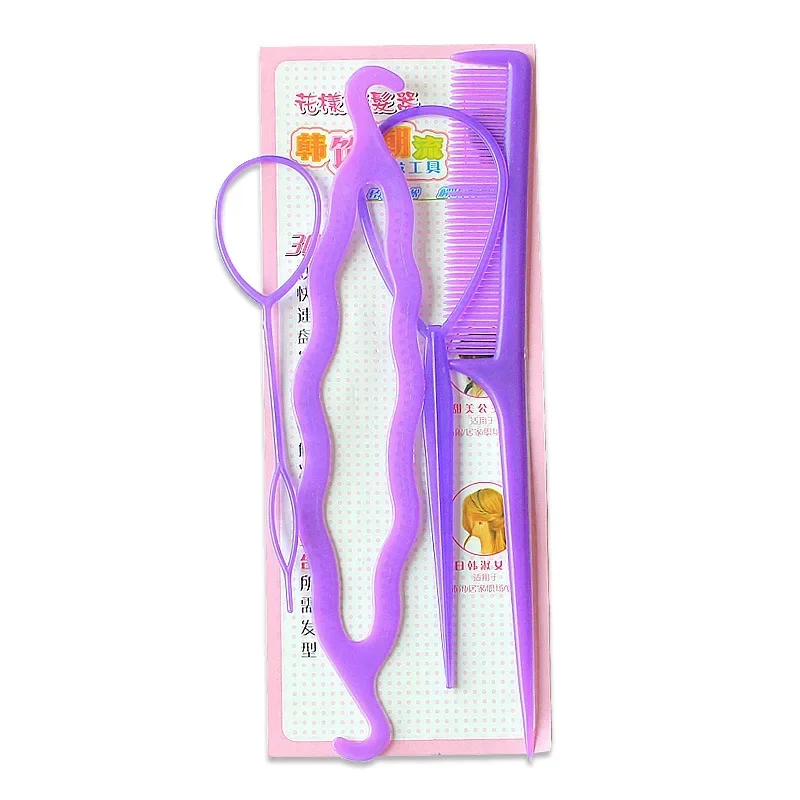 4Pcs Hair Braiding Tools for Girls, Magic Styling Accessories