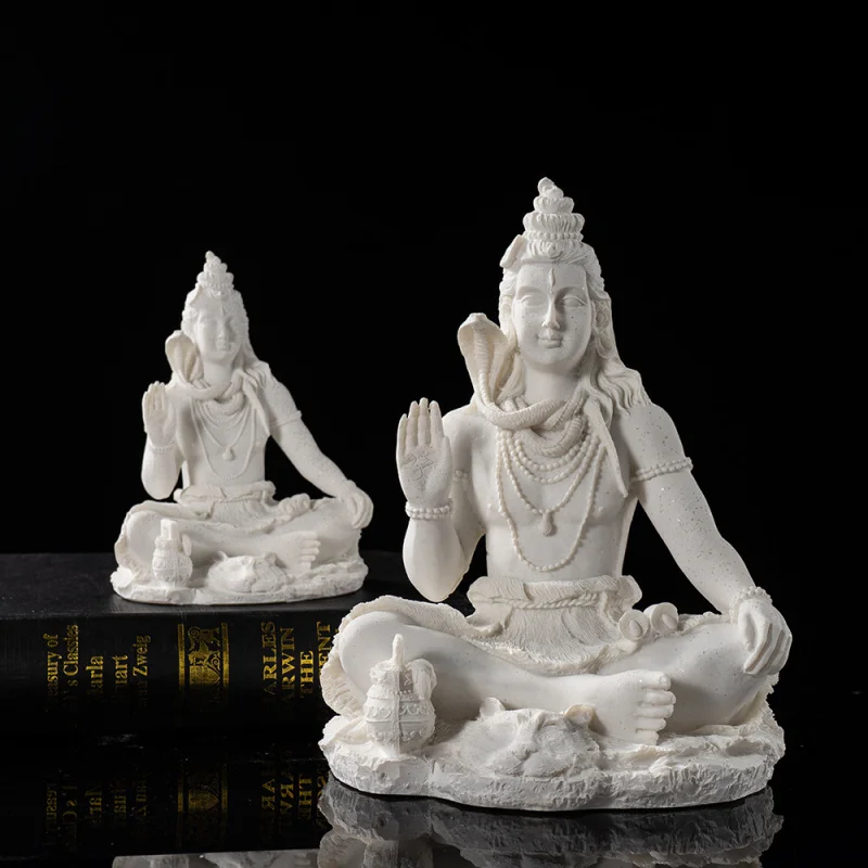 Cross-Border Southeast Asia Shiva God Buddha Statue Resin Craft Ornament Creative Home Desktop Entrance Statue Decoration