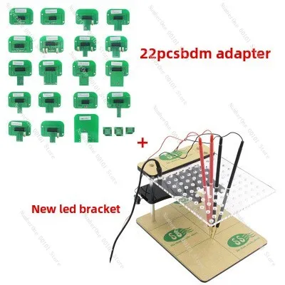 Multifunctional LED BDM Frame Holder ECU Reader with 4 Probe Pens Support 22pcs BDM Adapter