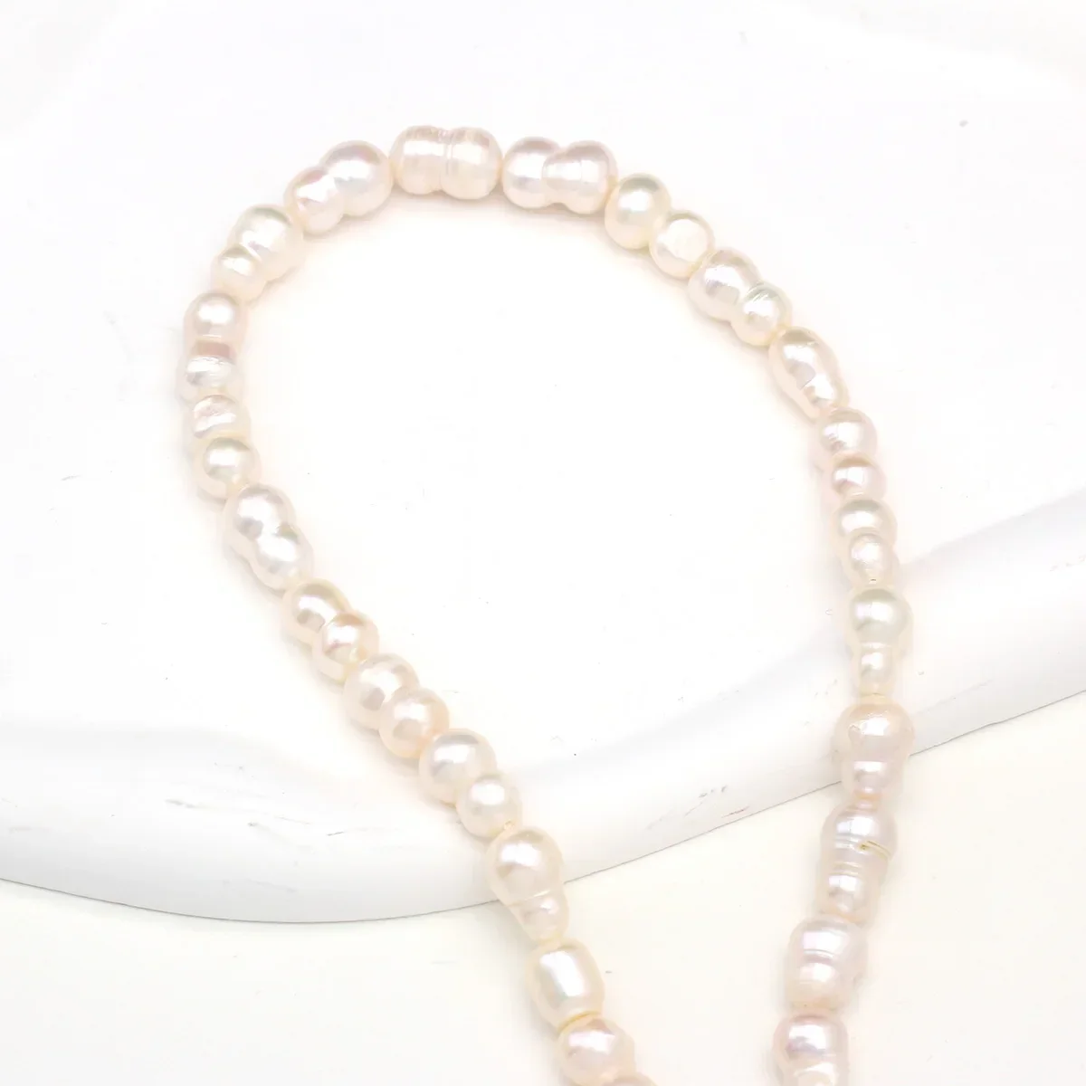 Natural Freshwater White Baroque Pearls Irregular Shape Loose Spacer Beads for Jewelry Making Diy Bracelets Necklaces Earrings