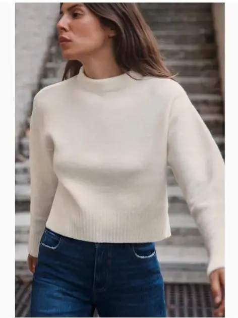 

Spring Autumn 2025 Women's Lazy Sle Soft Loose ort Long Sve round Ne Knitted Sweater Korean Version Comfortable Fit