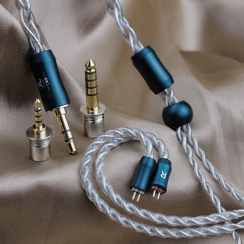 Провод для наушников 7 Гц Thunderbirds, 3 в 1, штепсельная вилка/2, 5 2PIN MMCX, обновленный кабель для наушников, наушников, безвременный Балансирующий кабель AE Rinko KZ