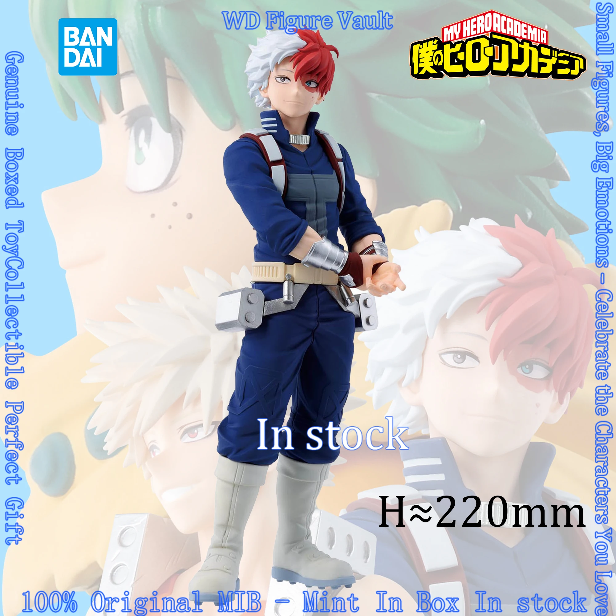 In Stock Bandai My Hero Academia Figure -Katsuki Bakugo-Shoto Todoroki- TodoBaku Izuku Midoriya Model Boxed Toy Gift view 2
