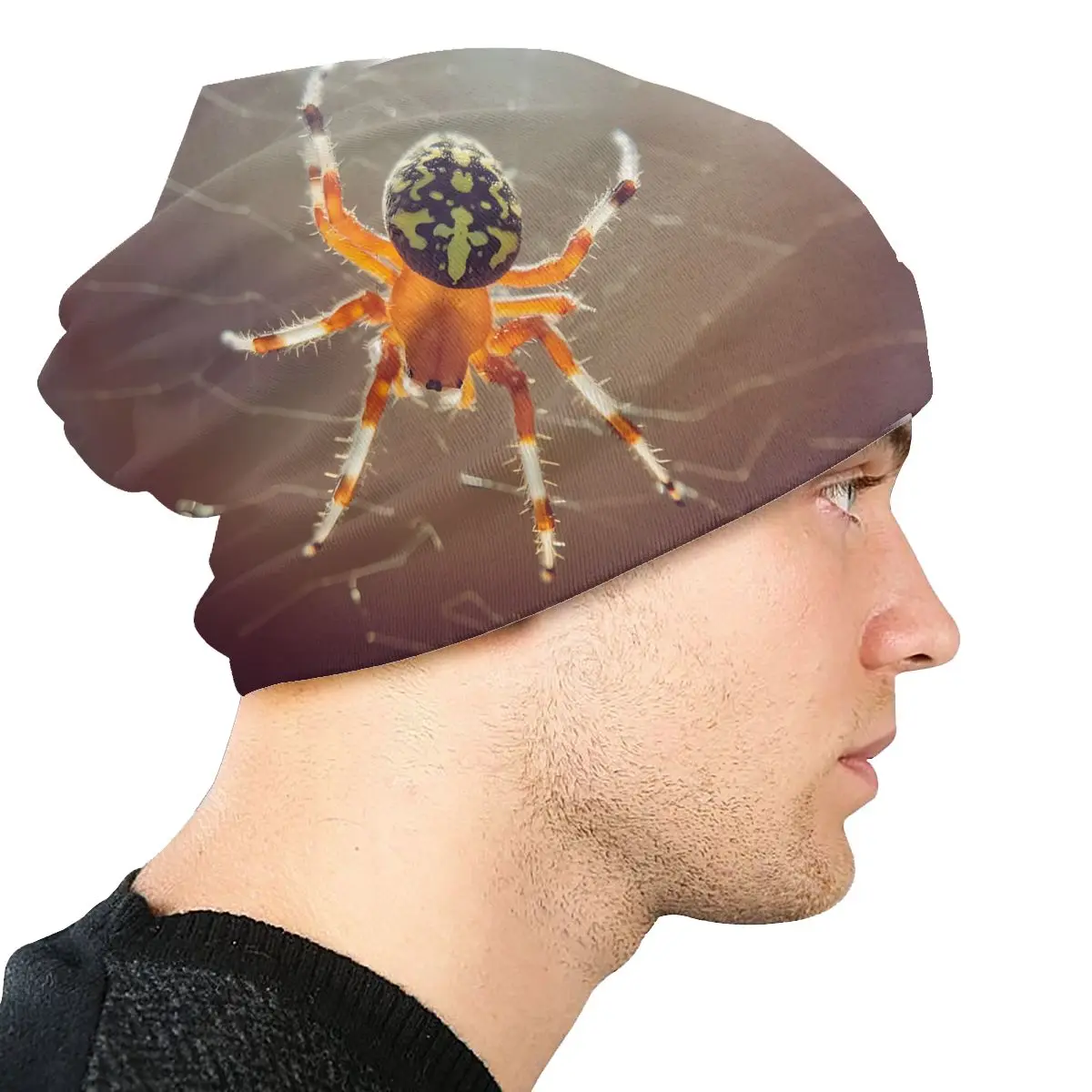 Spider Thin Bonnet Homme Sport Scary Spider Skullies Beanies Caps Style Hats