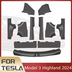 For Tesla Model 3 Highland 2024 Protector Plate Cover Trim Anti-Dirty Pedal Protection Strip for Model 3 Highland Accessories