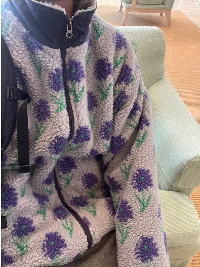 

Trendy Korean Sle ey Lamb Fur Thi Outerwear Women's Winter New Design Sense Coat Loose Fit Zipper Closure Ladies Jaet