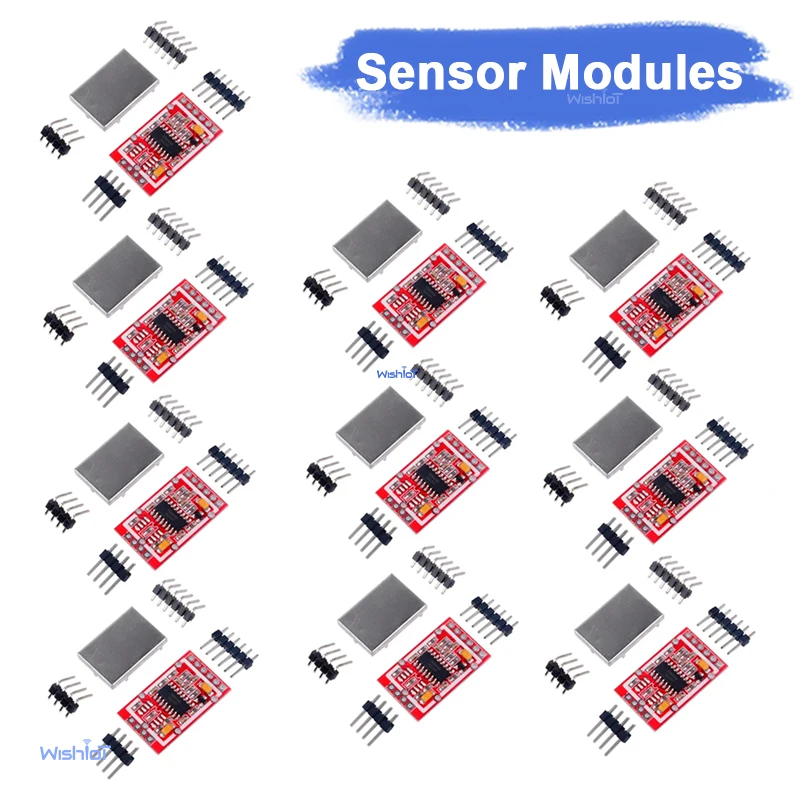 HX711 Weighing Weight Sensor AD Module Dual-channel 24-bit A/D Conversion  Metal Shied Beus Load Cell Anti-Jamming 10PCS