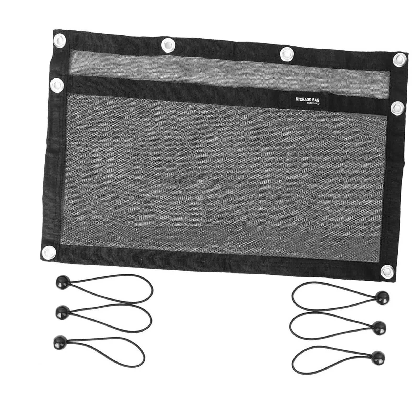 Boat Storage Bag Storage Mesh Bag Removable Net Pocket Organizer Portable with Elastic Ring Marine Organizer for RV Trucks