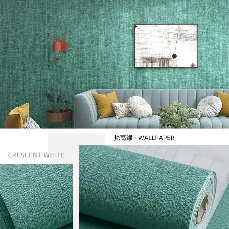 Thickened Wallpaper Self-adhesive Waterproof And Moisture-proof Bedroom Decoration Dormitory Background Wall Solid Color Sticke