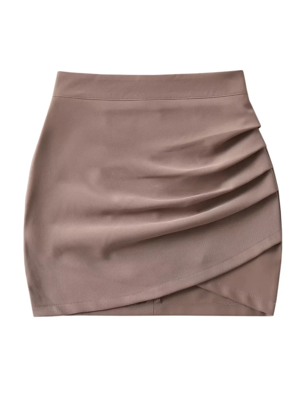 مثير مطوي عالية الخصر دعوى Sle تنورة المرأة التخسيس ort تنورة مكافحة الضوء المشي تنورة ارتداء اليومي Bodycon تنورة