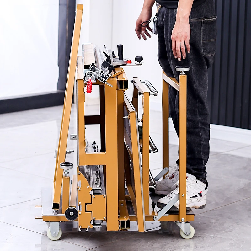 Multifunctional Folding Woodworking Portable mini sliding table panel saw 45-90 degrees Cutting machine
