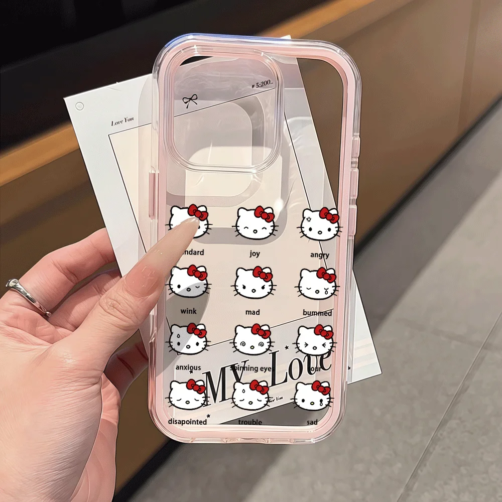Emotion HelloKitty Phone Case For Samsung Galaxy S26 Ultra S25 S24 edge S22 S23 Plus FE A16 A15 A55 A54 A37 A36 A35 A57 5G Cover