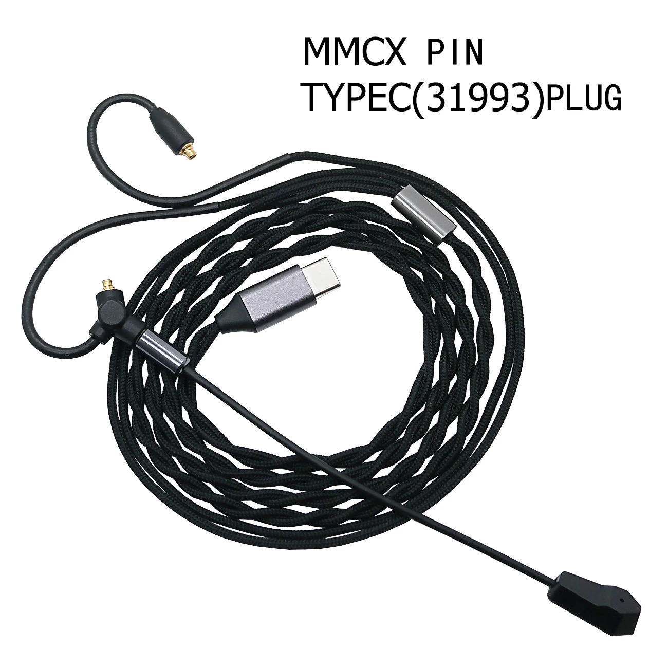 For Esports Game Nylon Twisted Wire Plug-In Long Pole Microphone With Silver Plated 31993 Chip TYPE-C/3.5MM Plug headphone Cable