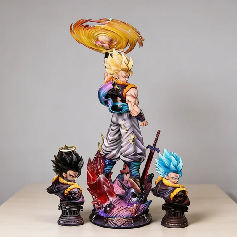 

Статуэтка Gogeta из Dragon Ball от JT Studio, 45 см - версия Cloudrise с тремя сменными головами, коллекционная модель премиум-класса GK
