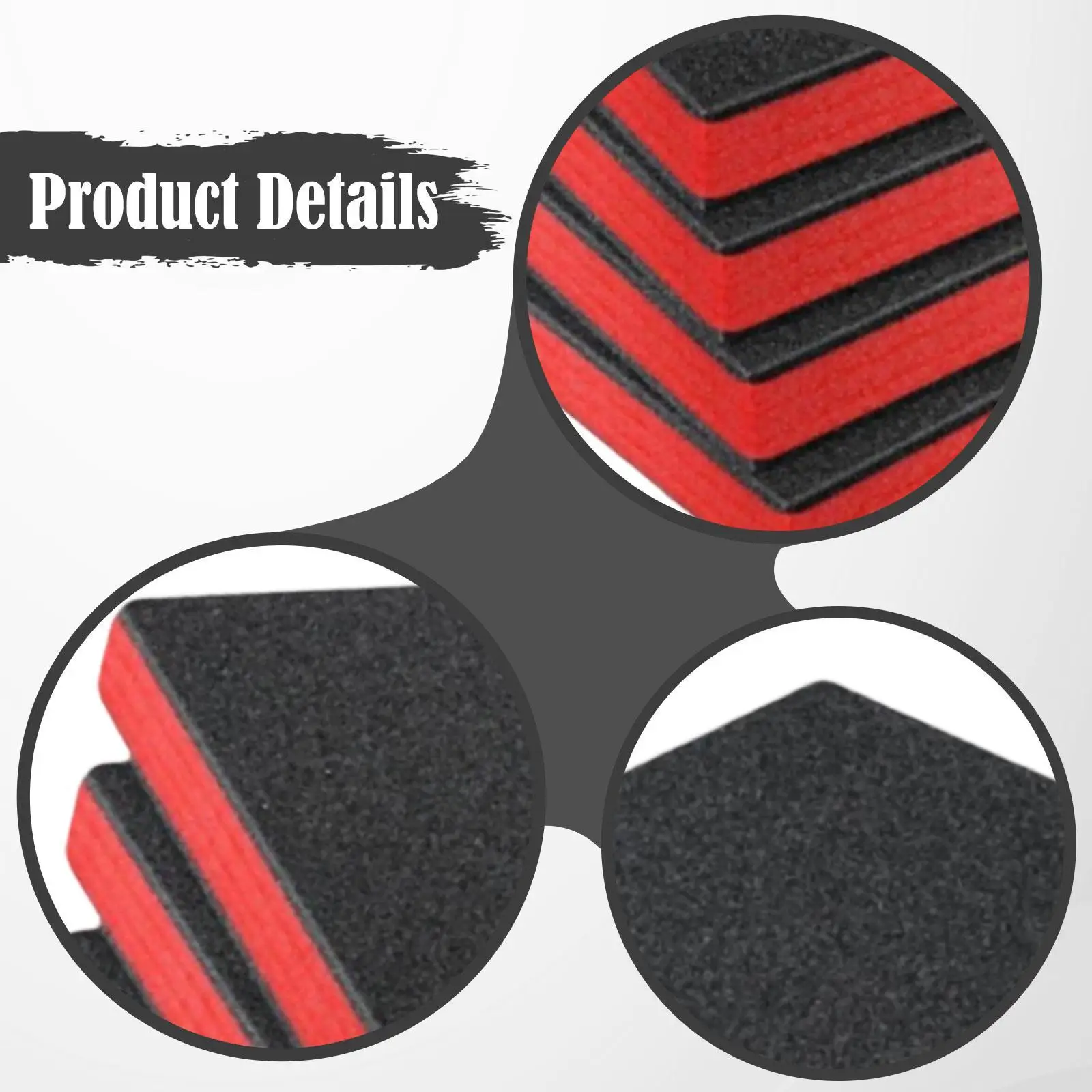 4-Piece Shock-Absorbing Foam Inserts, Protective Mat, Cuttable Toolbox Foam,