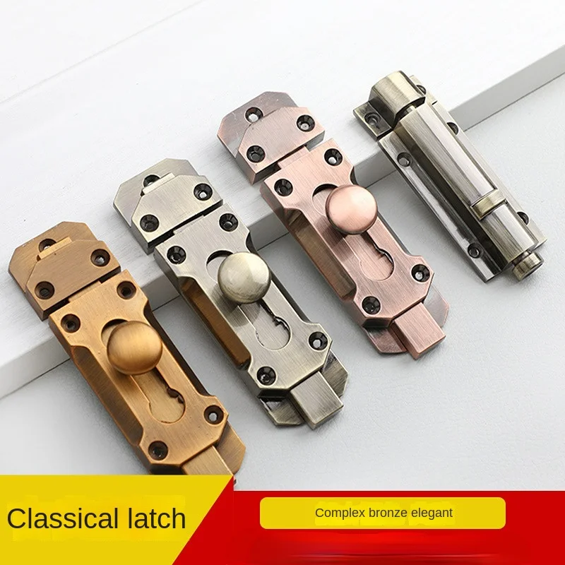 

Bronze Bolt, Simple and Retro Door and Window, Door Bolt, Door Buckle, Insert Lock, Reverse Lock, Door Buckle