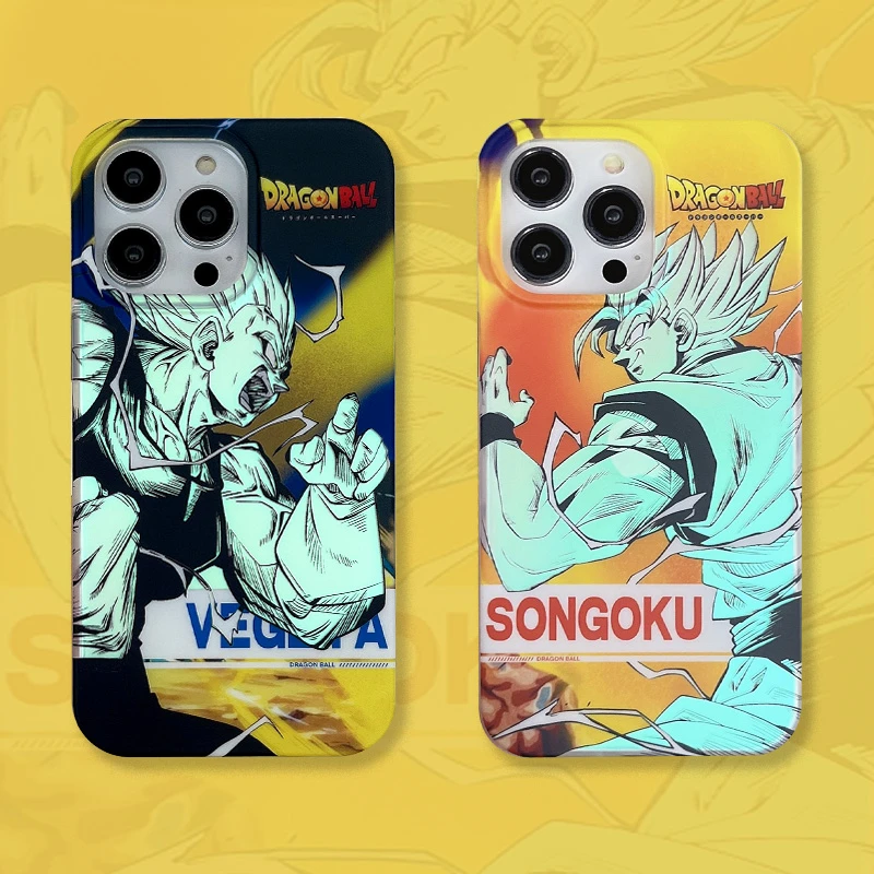 

Dragon Ball Vegeta Songoku One Piece Naruto Case for IPhone 11 12 13 14 15 Pro Max Plus Cartoons Phone Cover Back Shell Toy Gift
