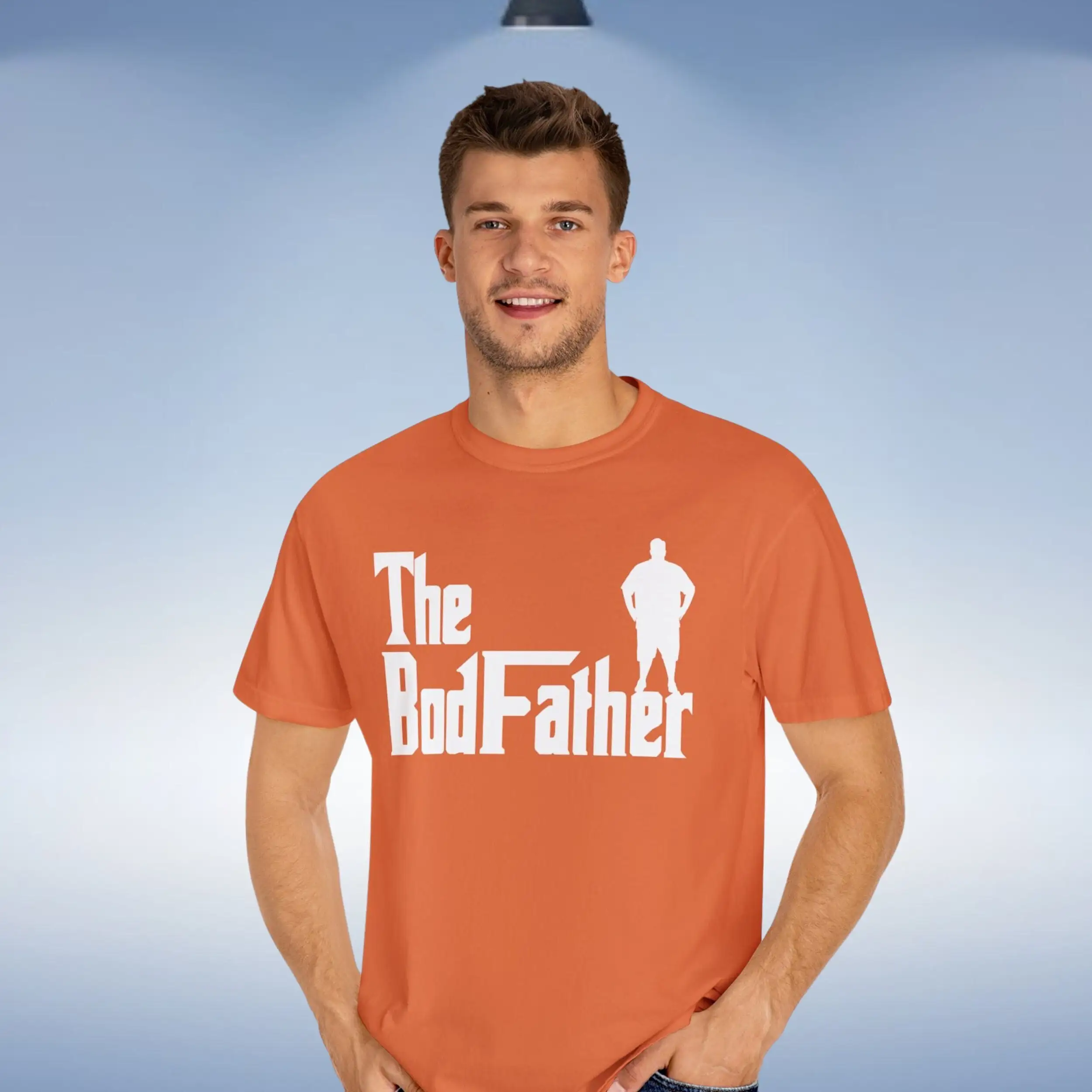 Funny Dad Bod The Bodfather T Shirt Chubby Silhouette Comfort Colors Father'S Day Self Depreciating Humor For Joke Anti