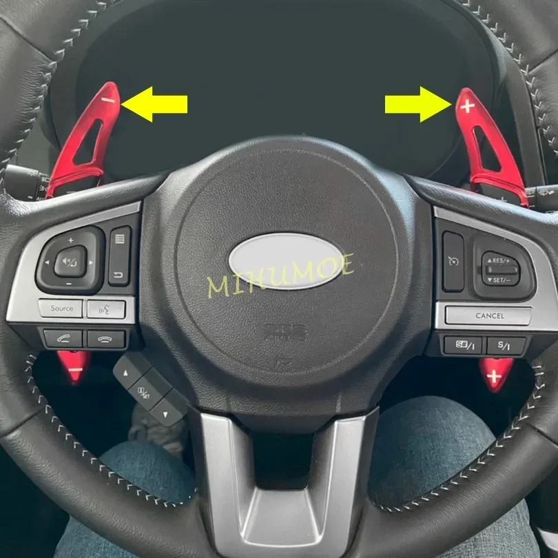 

Для Subaru Forester Impreza Crosstrek XV Outback Ascent Legacy рулевое колесо рычаг переключения передач удлиненные накладки алюминиевый красный