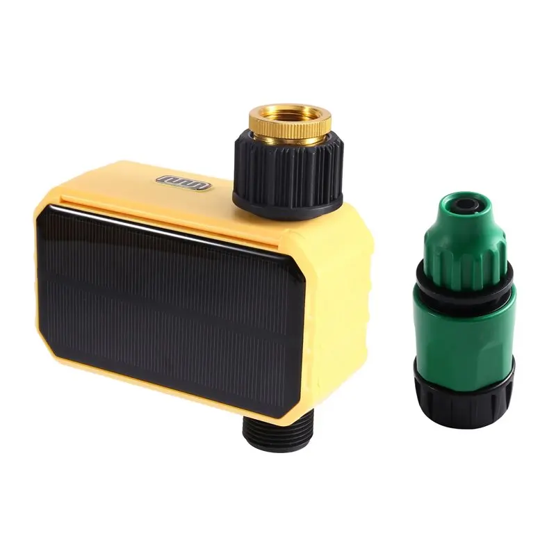 SHGO-Wifi Smart Solar Sprinkler Timer Watering System Rechargeable Rain Delay Manual& Automatic For Garden Hose