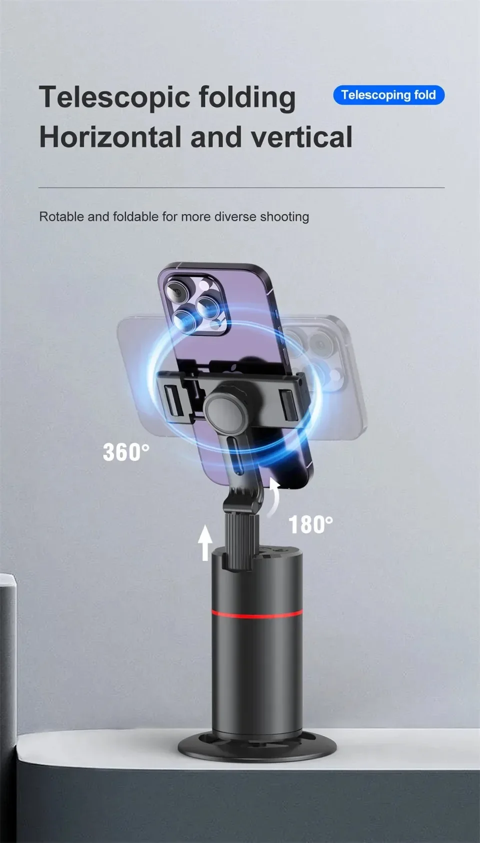 Stabilisateur GENERIQUE Stabilisateur De Cardan Smartphone De Poche 3