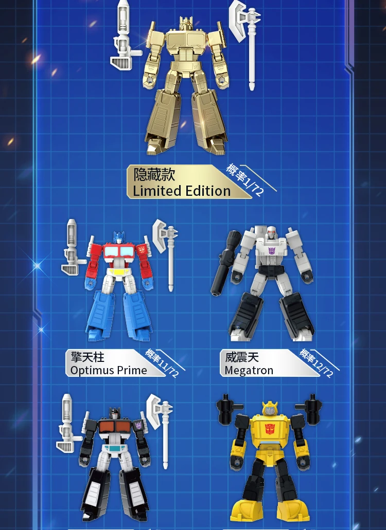 Transformations-Blindbox Optimus Prime Actionfigur Megatron Starscream Shockwave Bumblebee Anime-Modell Kinderspielzeug Geschenke – Detail 3