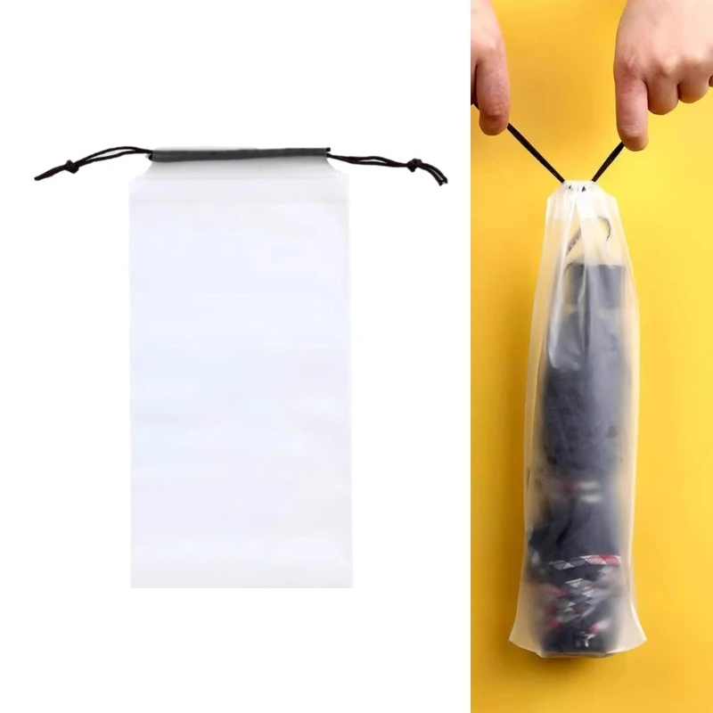 H3CB Foldable Water Resistant Umbrella Carry Case For Wet Umbrellas Secured Closure System Maintains Dryness In Backpacks