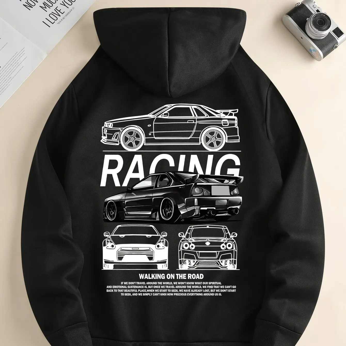2022: Klassisches, trendiges Kapuzen-Sweatshirt für Herren und Damen im neuen Stil für Herbst und Winter, lässiges Design, sportliches Hemd