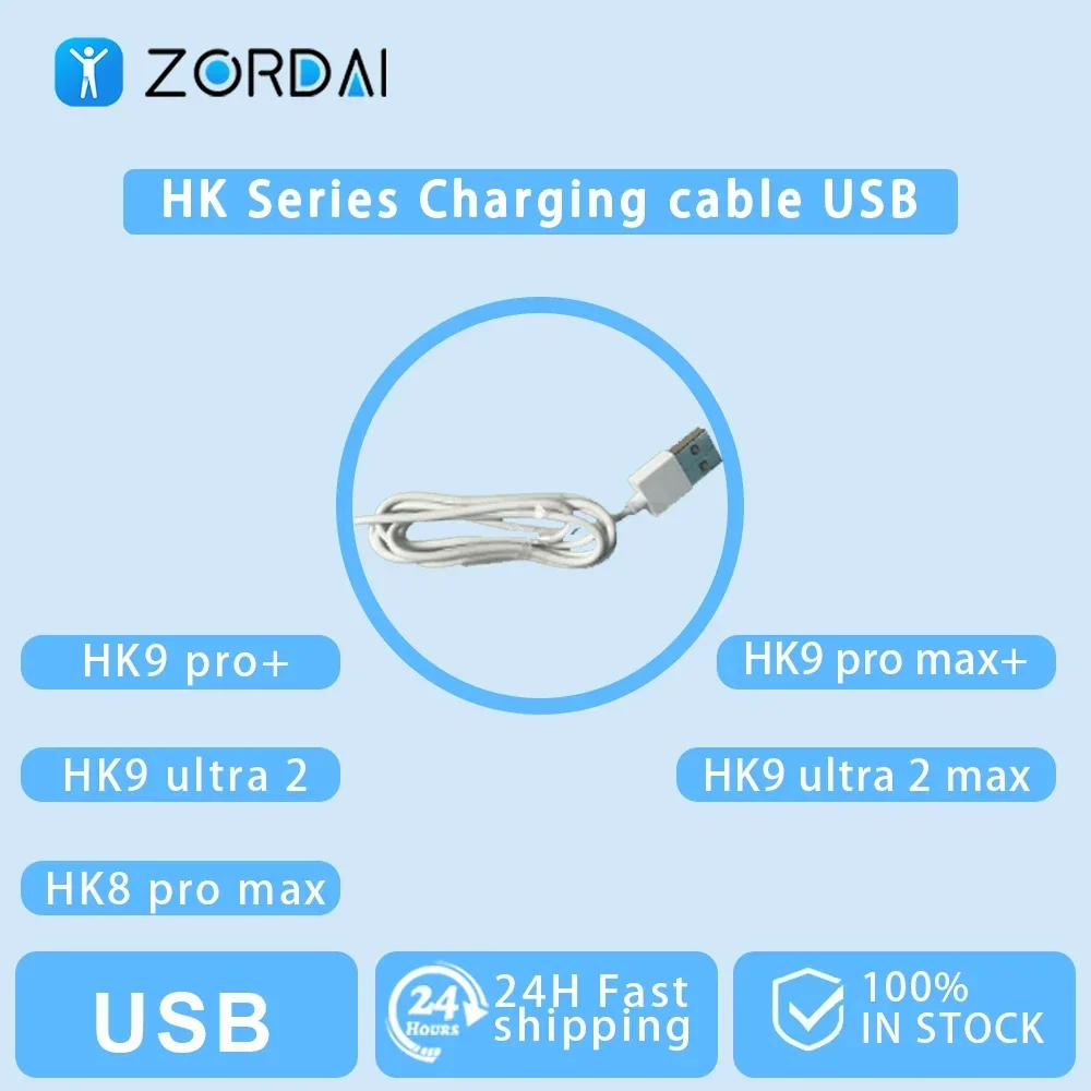 HK Series Charging Cables HK10 Pro Max+ HK10 Ultra 3 Charging Cable USB HK9 ultra 2 HK10 Ultra 3 HK8 Pro Max USB Charger 2024