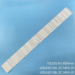 Kit 5pcs LED Backlight strip For LT-43M650 LT-43M450 LE43U6500U FD4351A-LU LED43D10A LED43D10B-ZC14FG-01 LED43D10-03(A) 04