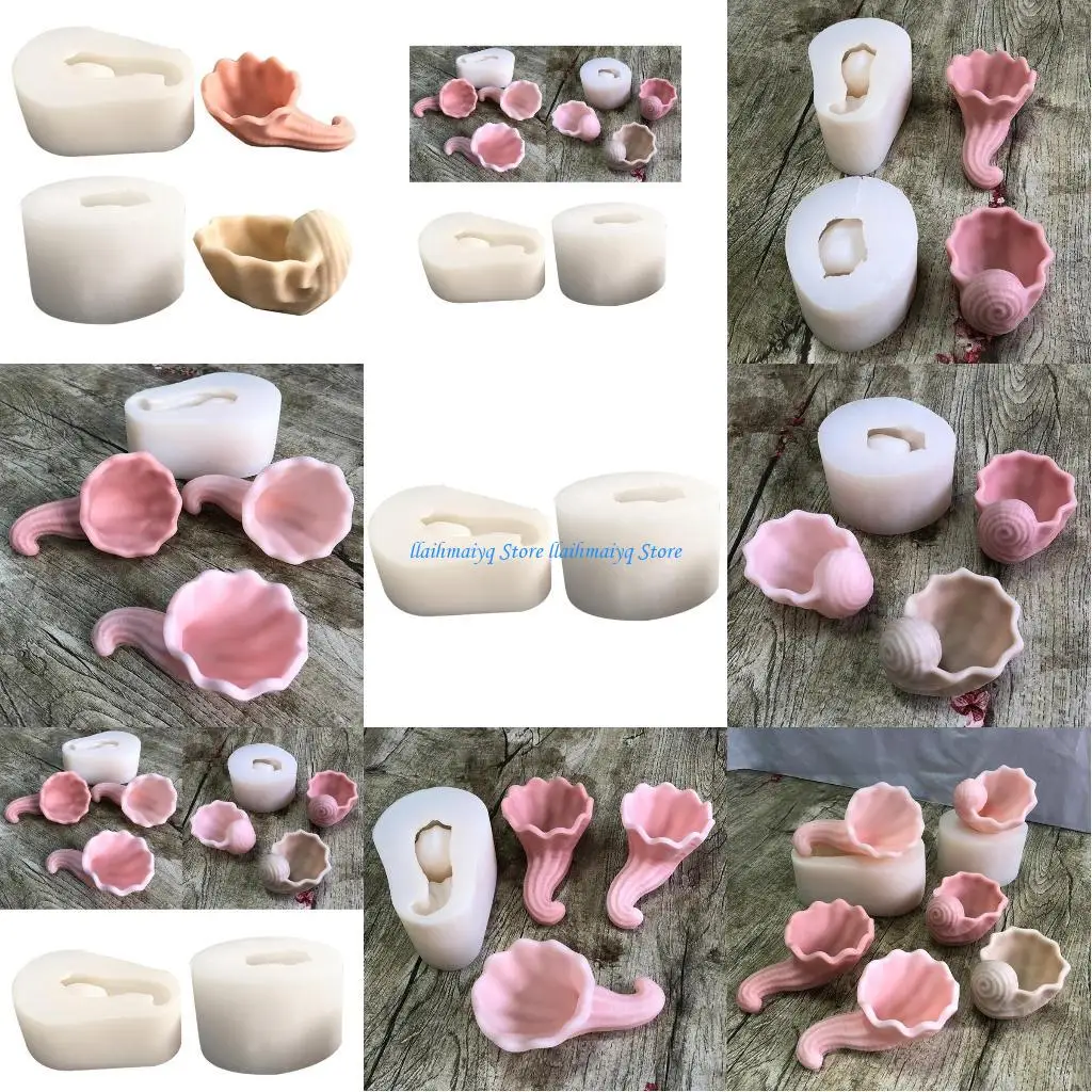 

573B Succulents Flower Pot Resin Silicone Mold Suitable for Diy Garden Flower Pot