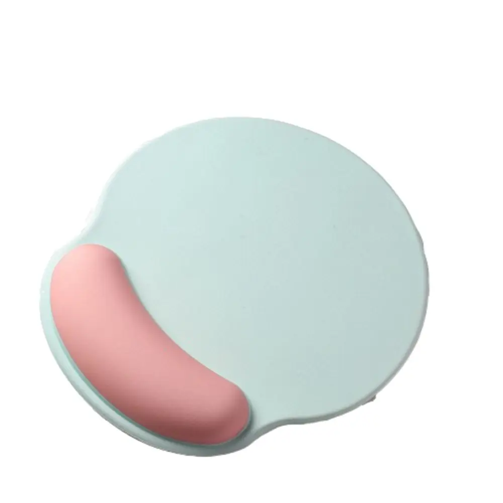 Non-Slip Wrist Rest Mouse Pad Rubber Base Hand Support Wrist Support Pad Ergonomic Solid Color Mouse Wrist Rest Girl Gifts